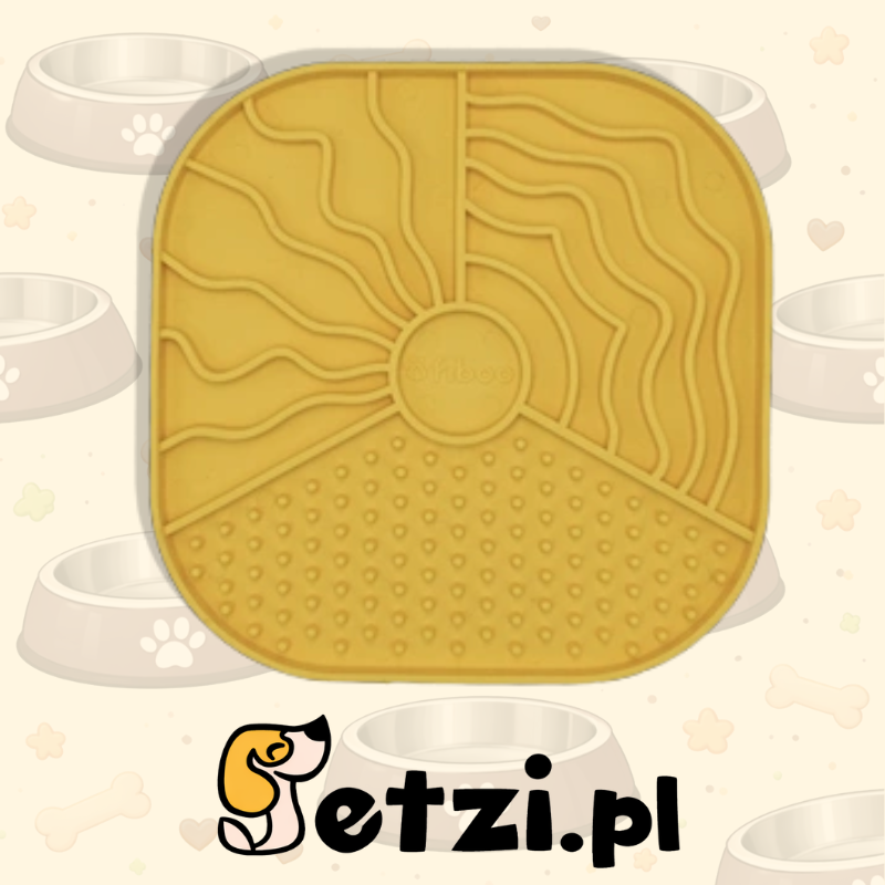 FIBOO LOLLIPOP WALLY ŻÓŁTY - MATA DO LIZANIA 19 X 19CM