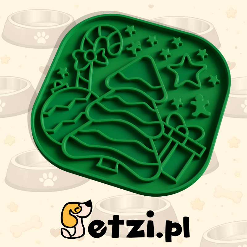 FIBOO LOLLIPOP XMAS ZIELONA - MATA DO LIZANIA 19 X 19CM