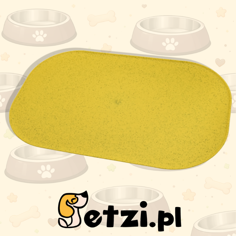 FIBOO MATA 47X30 - KROPKI ŻÓŁTY - MATA ANTYPOŚLIZGOWA