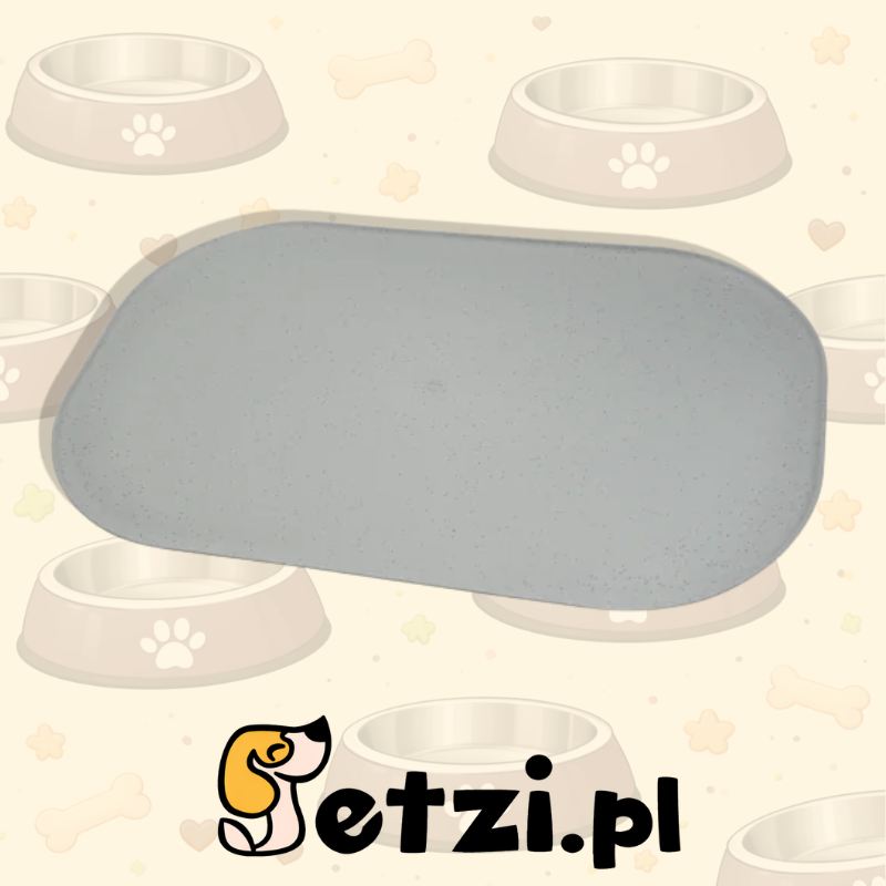 FIBOO MATA 47X30 JASNY SZARY KROPKI - MATA ANTYPOŚLIZGOWA