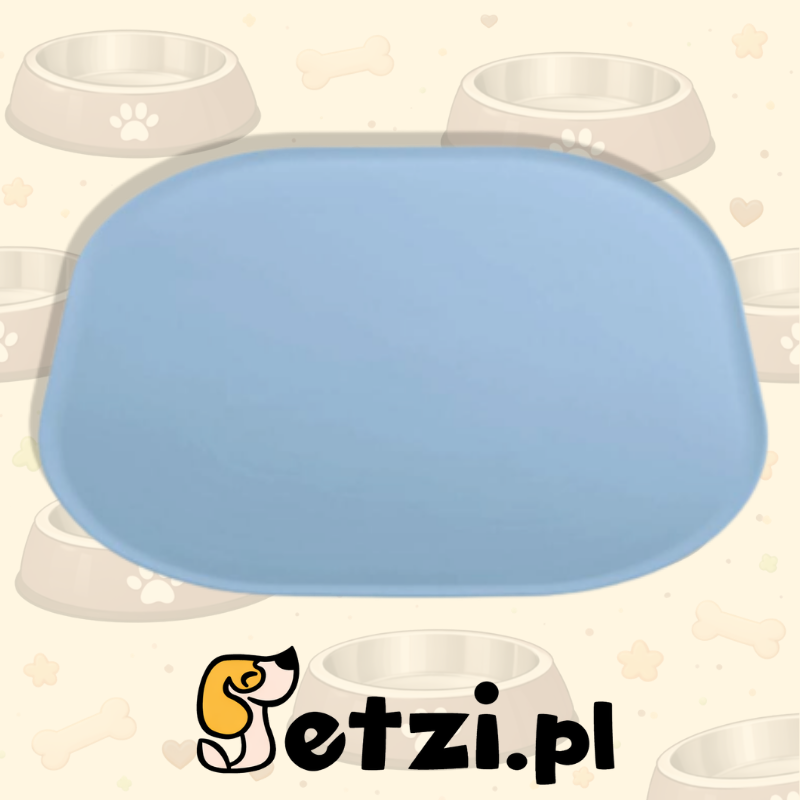 FIBOO MATA ANTYPOŚLIZGOWA POD MISKI 32X32 CM CIEMNY NIEBIESKI