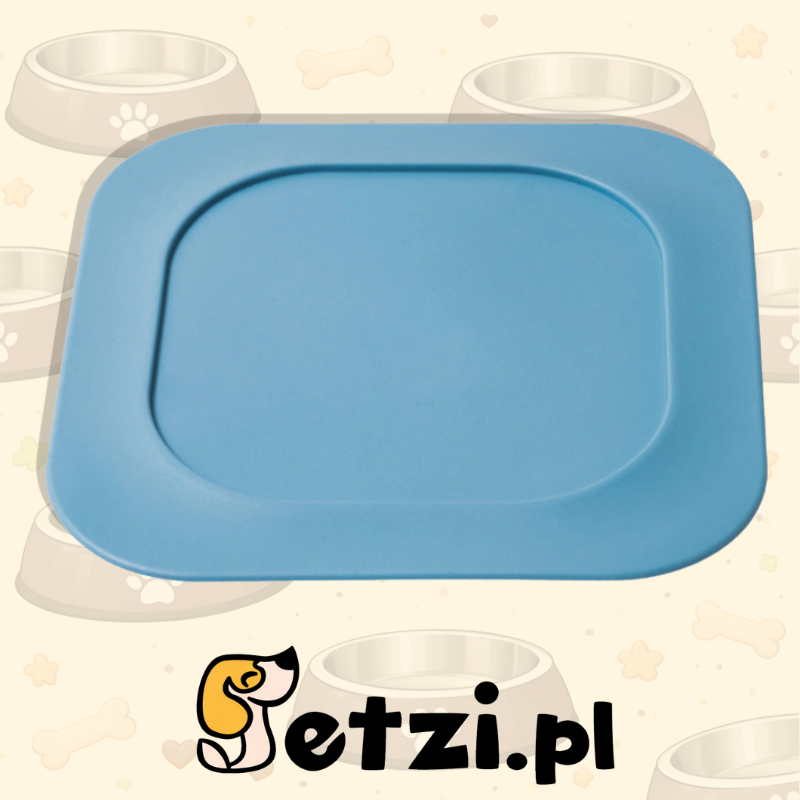 FIBOO MATA POD MISKĘ L CIEMNY NIEBIESKI - MATA ANTYPOŚLIZGOWA