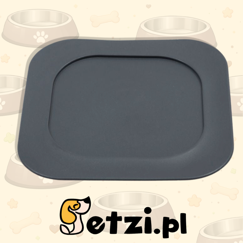 FIBOO MATA POD MISKĘ M CIEMNY SZARY - MATA ANTYPOŚLIZGOWA