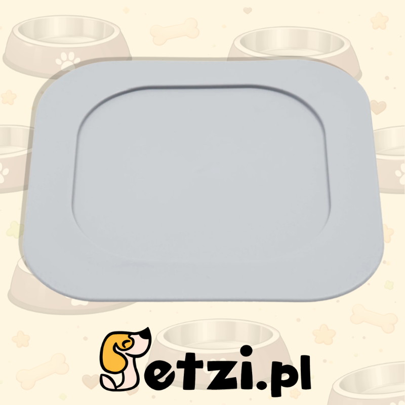 FIBOO MATA POD MISKĘ S JASNY SZARY  - MATA ANTYPOŚLIZGOWA