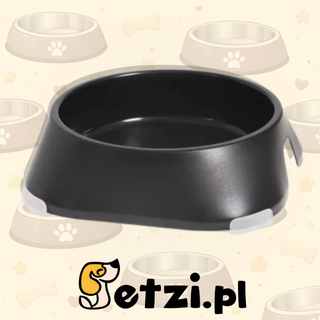 FIBOO MISKA L 700 ML CIEMNY SZARY - STYLOWA I STABILNA MISECZKA