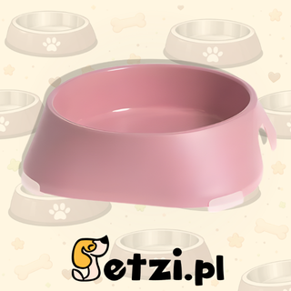 FIBOO MISKA M 400 ML RÓŻOWY - STYLOWA I STABILNA MISECZKA