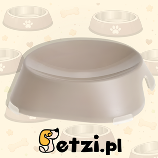 FIBOO MISKA PŁYTKA BEŻOWY - EKOLOGICZNA I PRAKTYCZNA