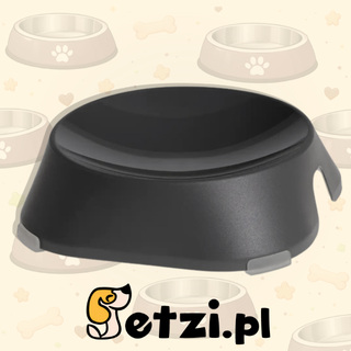 FIBOO MISKA PŁYTKA CIEMNY SZARY- EKOLOGICZNA I PRAKTYCZNA