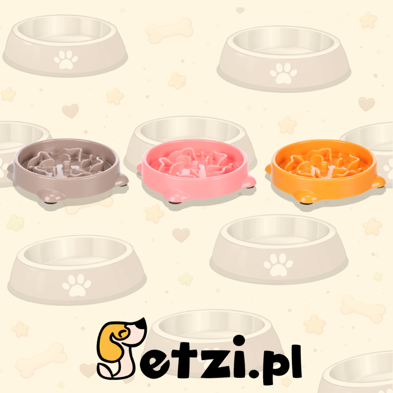 FLAMINGO SLOW FEEDER PUPPY BINI 300ML S 16X16X3,5CM