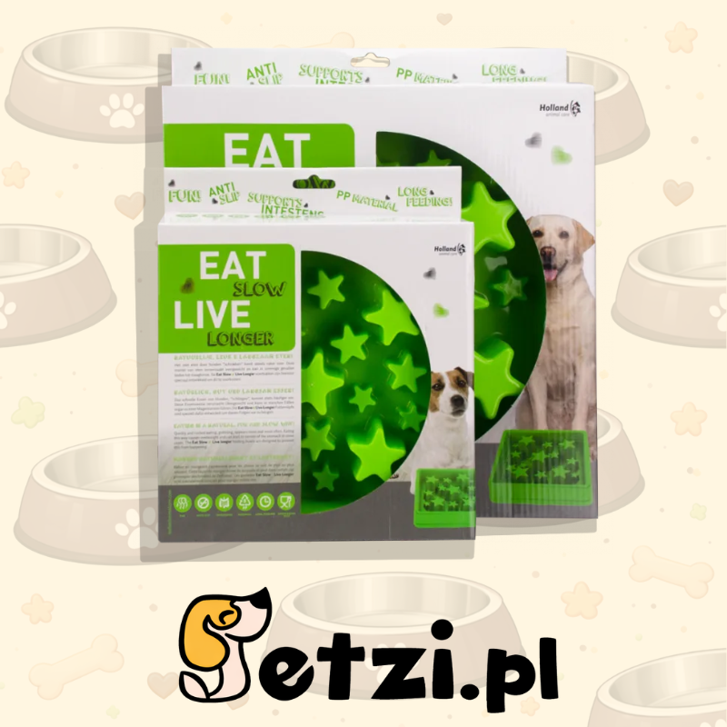 EAT SLOW LIVE LONGER STAR GREEN S