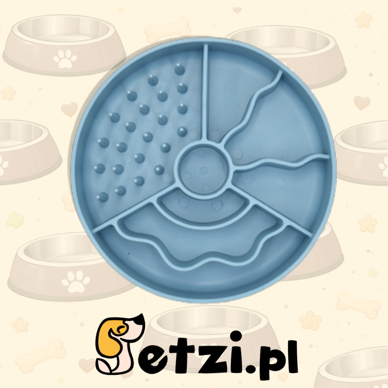 FIBOO SLOW FIBOOWL CIEMNY NIEBIESKI - MISKA SPOWALNIAJĄCA