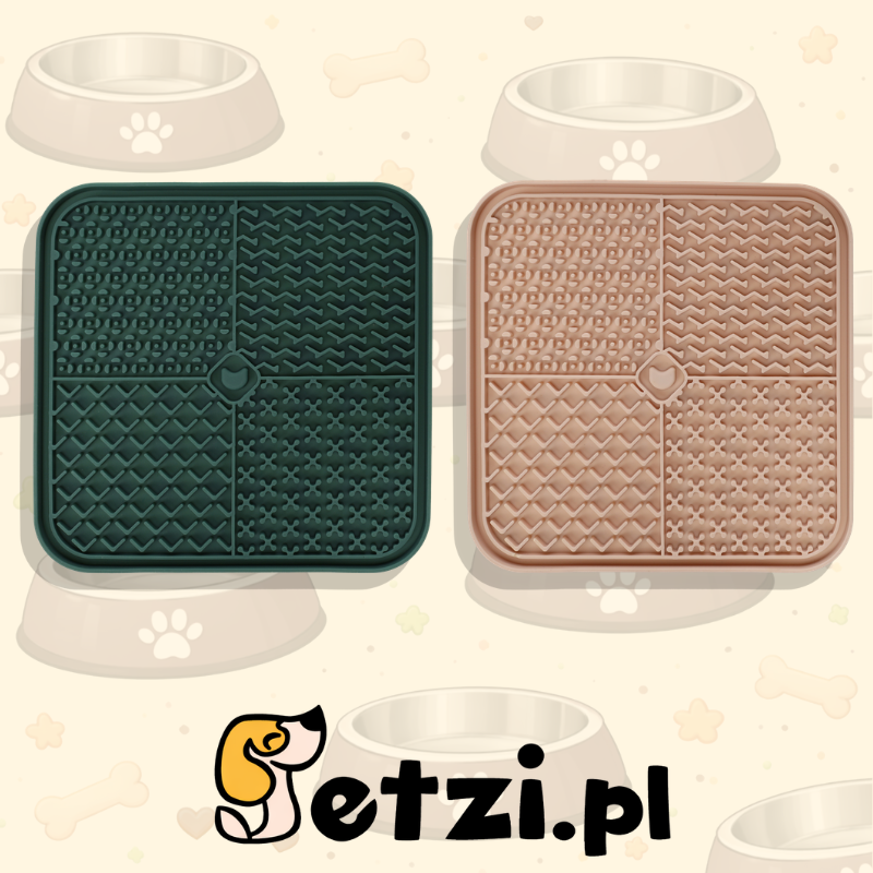 FLAMINGO LICK PAD VANTI ASSORTMENT GREEN/BEIGE 20X20CM