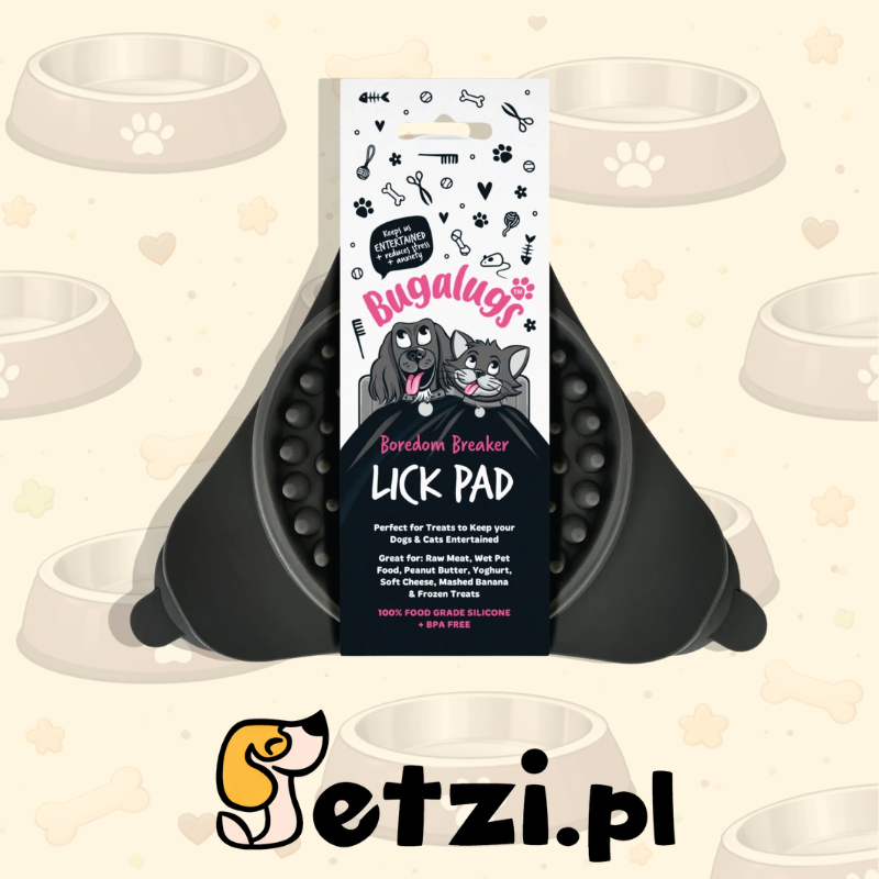 BUGALUGS TRIANGLE LICK PAD FOR DOGS & CATS