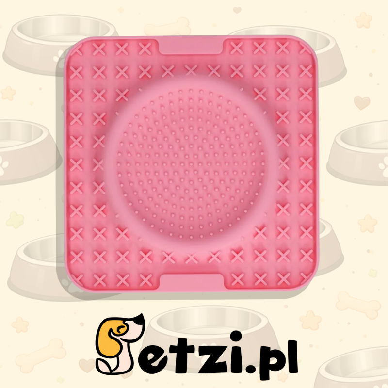 EAT SLOW LIVE LONGER LICK MAT WAVE PINK