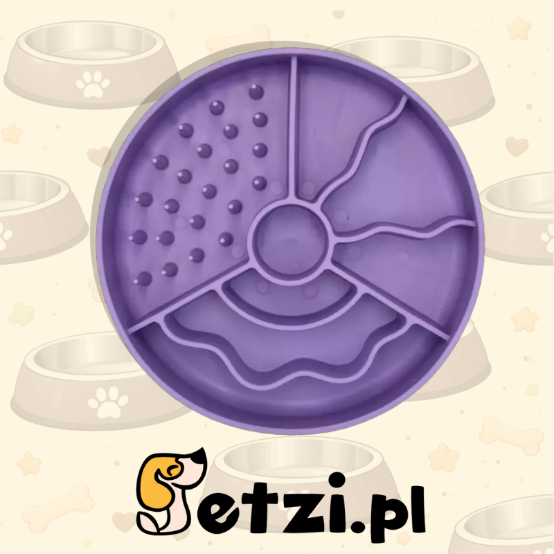 FIBOO SLOW FIBOOWL FIOLETOWA - MISKA SPOWALNIAJĄCA