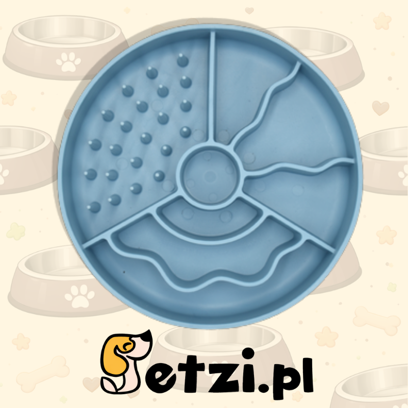 FIBOO SLOW FIBOOWL MINI CIEMNY NIEBIESKI - MISKA SPOWALNIAJĄCA