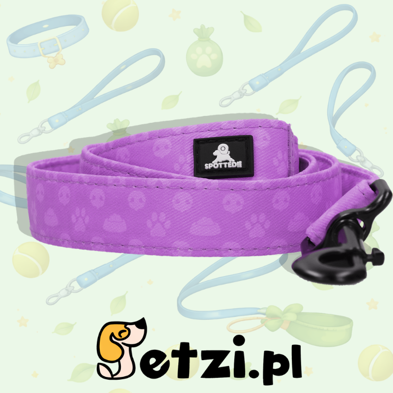 SPOTTED! PRO LEASH PURPLE 120CM
