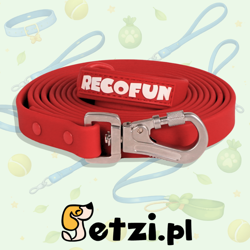 RECOFUN SMYCZ TRENINGOWA Z PVC 3 M CZERWONA