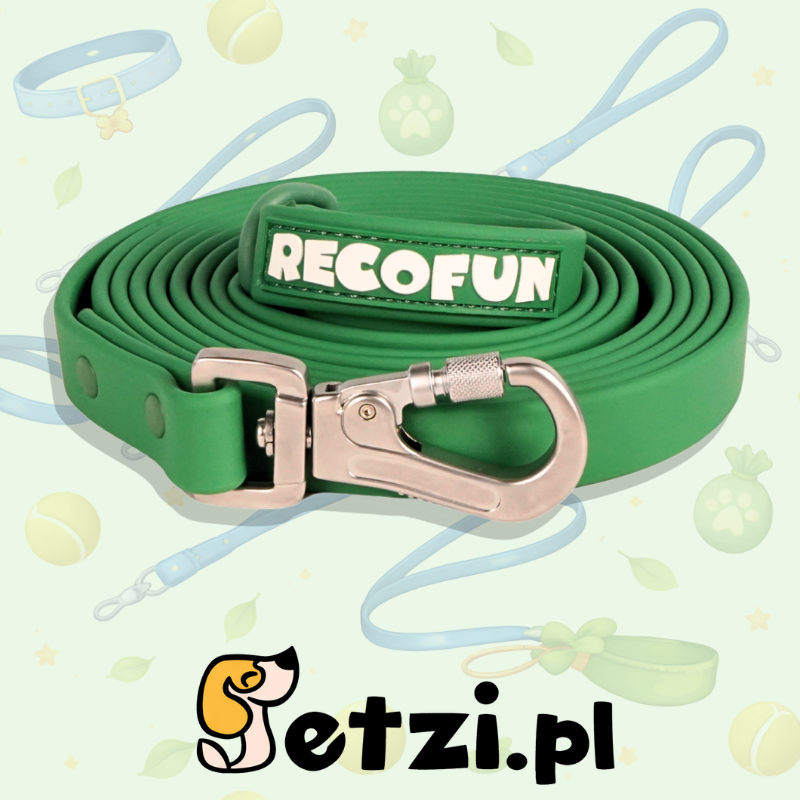 RECOFUN SMYCZ TRENINGOWA Z PVC 10 M ZIELONA