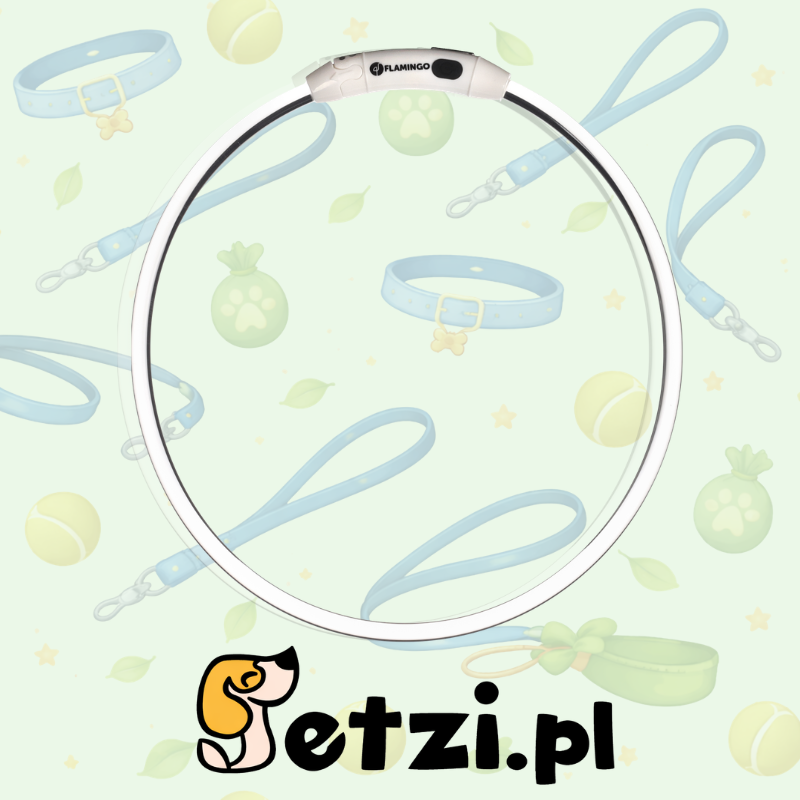 FLAMINGO DOG COLLAR RAINA VISIO MIX 20-63CM 8MM