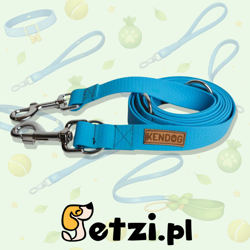 KENDOG SMYCZ PRZEPINANA PVC TURKUS 200CM
