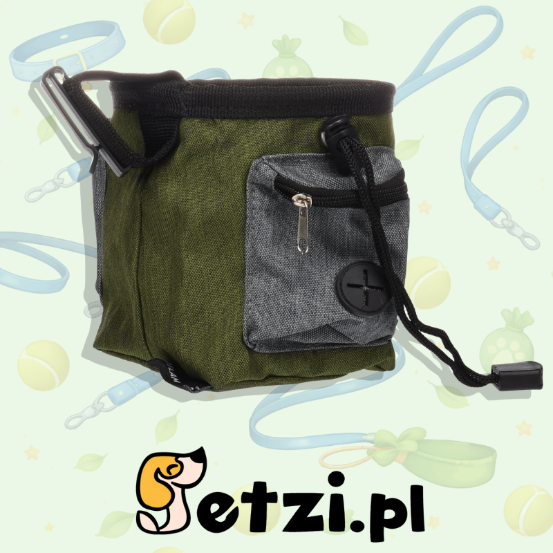 FLAMINGO SNACK DISPENSER WITH POOP BAG DISPENSER VASCO GREEN 16X11X13CM