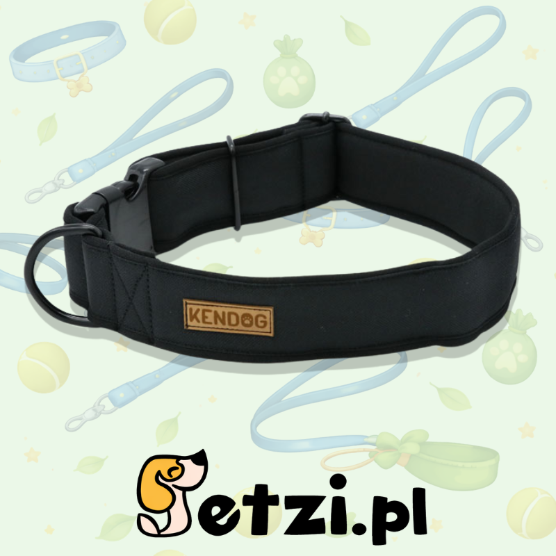 KENDOG OBROŻA MONOCOLOR BLACK 4CM L