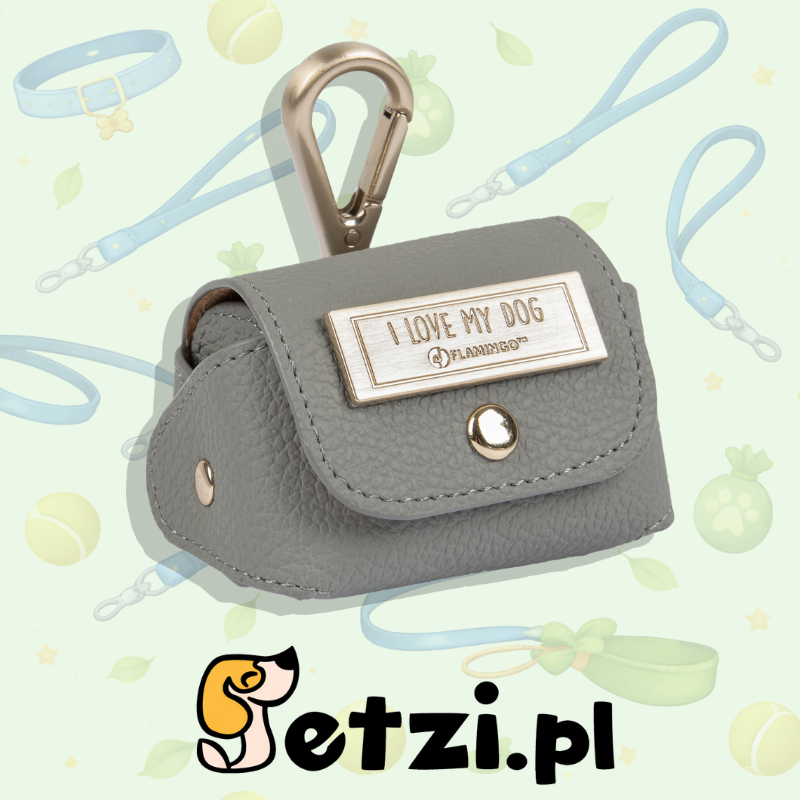 FLAMINGO POO BAG HOLDER QUINT GREY 8,5X6X5,5CM
