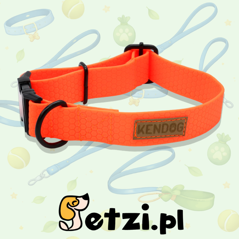 KENDOG OBROŻA PVC ORANGE NEON S