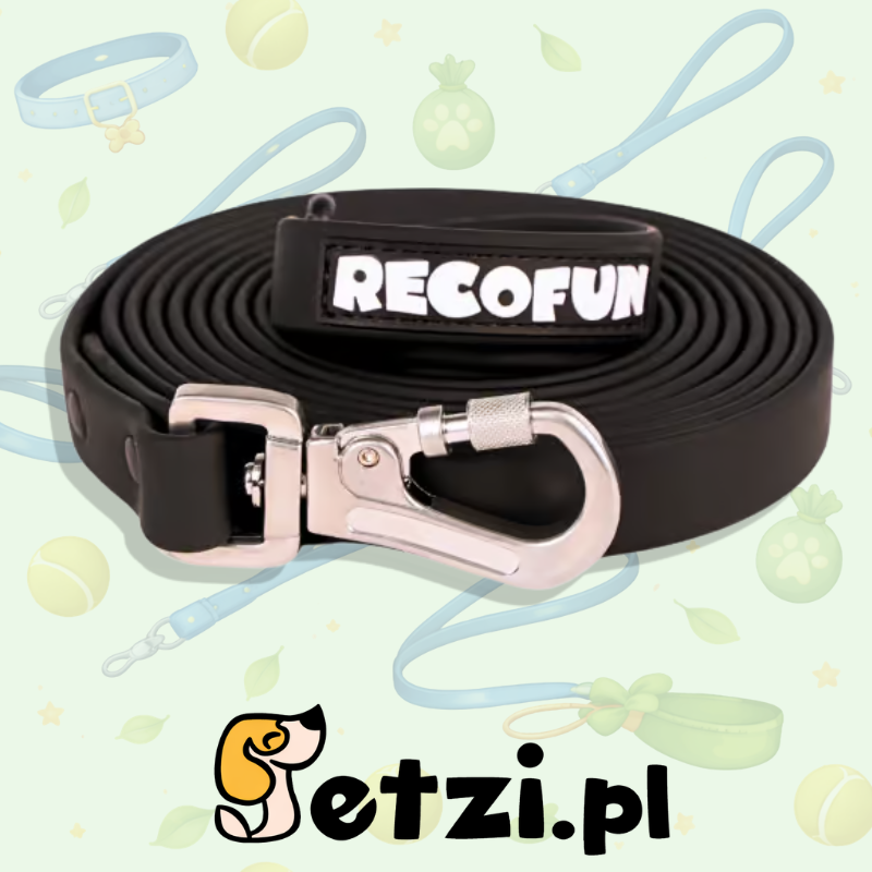 RECOFUN SMYCZ TRENINGOWA Z PVC 5 M CZARNA