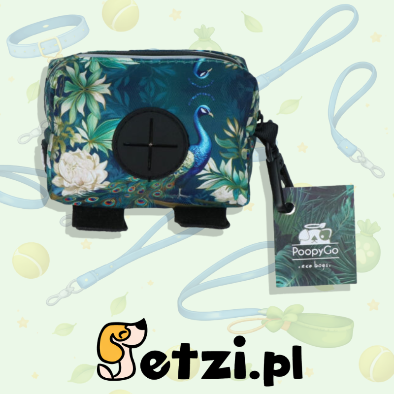 POOPYGO POOP BAG DISPENSER PEACOCK (BLUE)