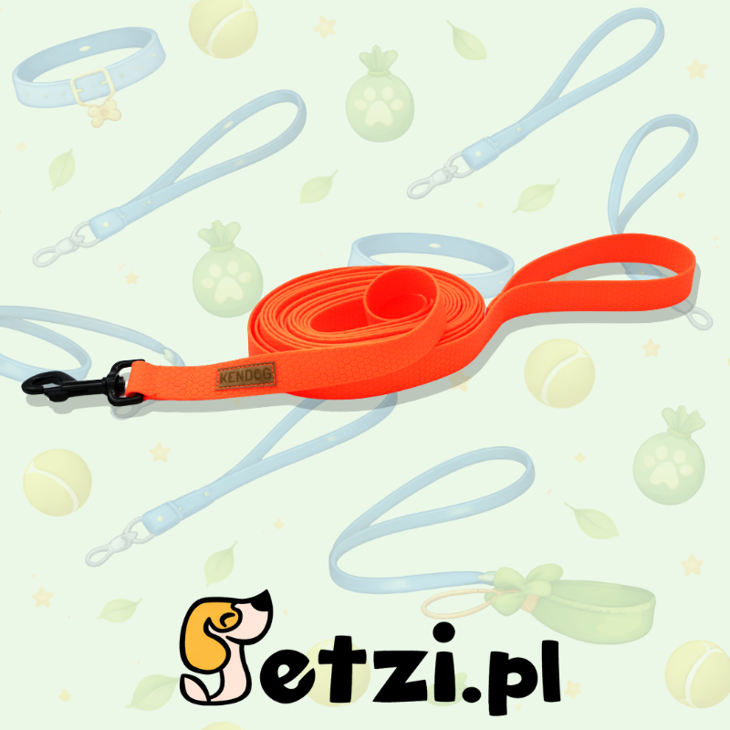 KENDOG SMYCZ TRENINGOWA PVC ORANGE 16MM 10M