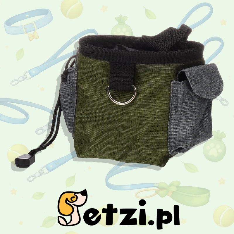 FLAMINGO SNACK DISPENSER WITH POOP BAG DISPENSER VASCO GREEN 16X11X13CM