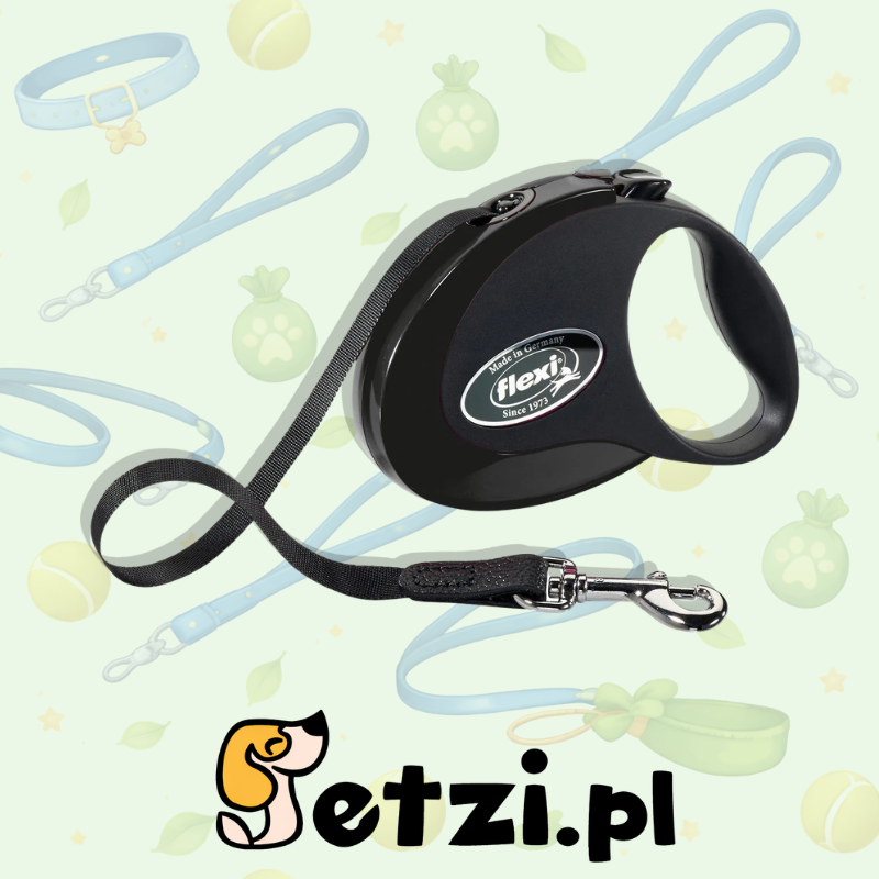 FLEXI STYLE M SMYCZ AUTOMATYCZNA TAPE 5 M SZARO/CZARNA