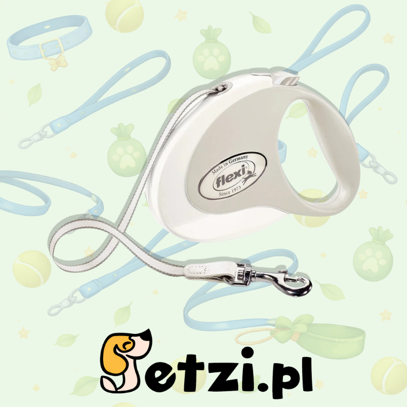 FLEXI STYLE M SMYCZ AUTOMATYCZNA TAPE 5 M SZARO/BIAŁA
