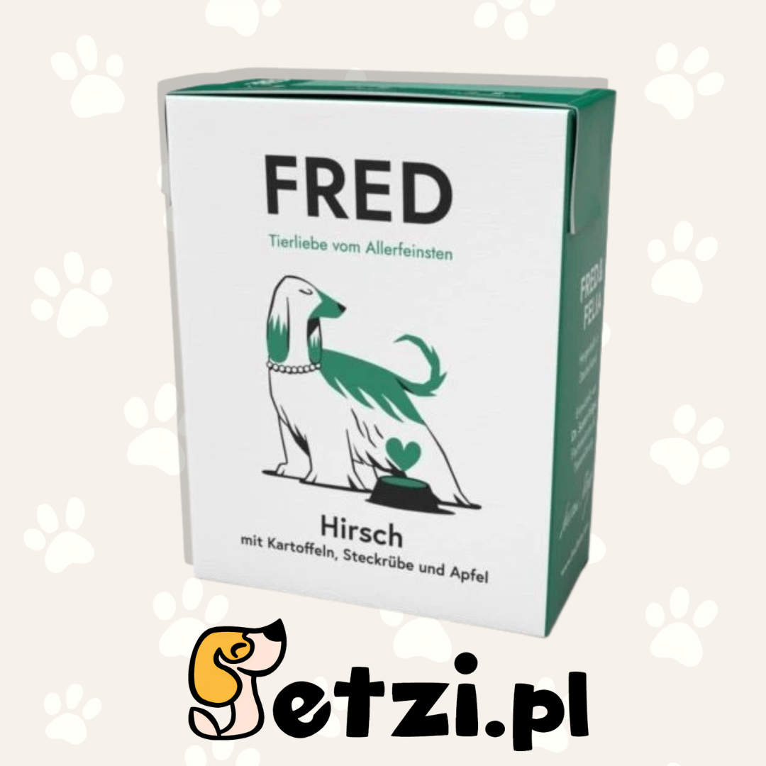 FRED MOKRA KARMA DLA PSA JELEŃ Z ZIEMNIAKAMI, RZEPĄ I JABŁKIEM 390G