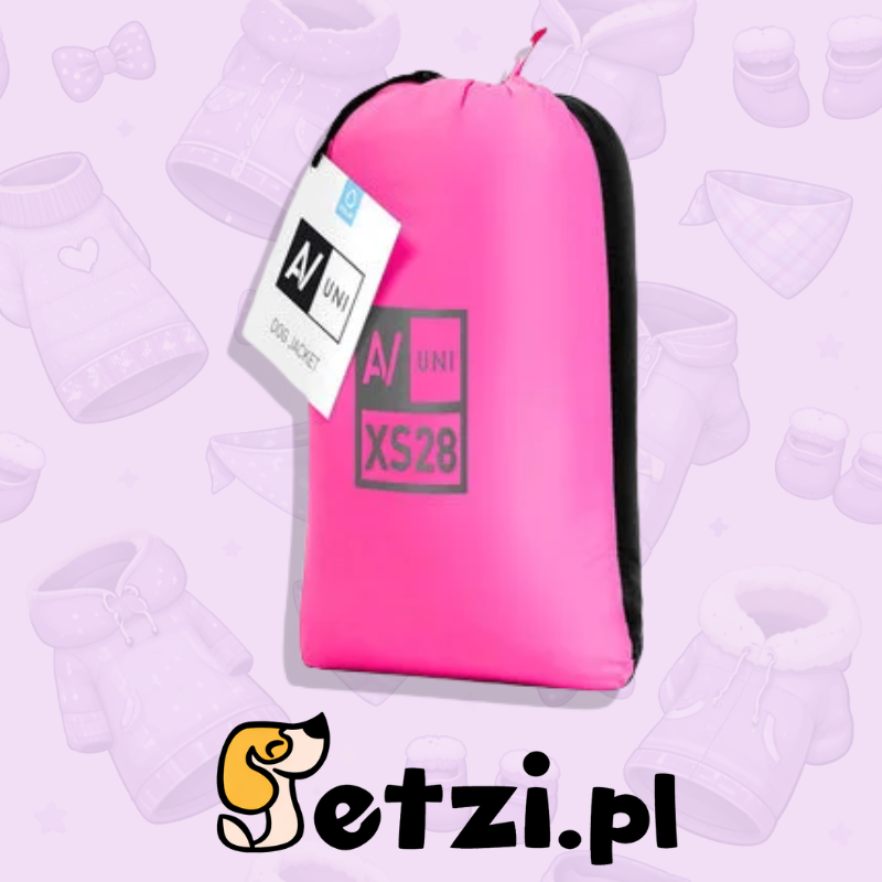 AIRYVEST UNI KURTKA DWUSTRONNA M 43 RÓŻOWY-CZARNY