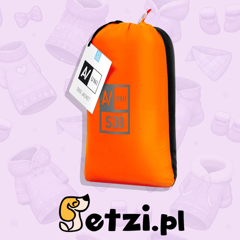 AIRYVEST UNI KURTKA DWUSTRONNA M 43 POMARAŃCZOWY-CZARNY