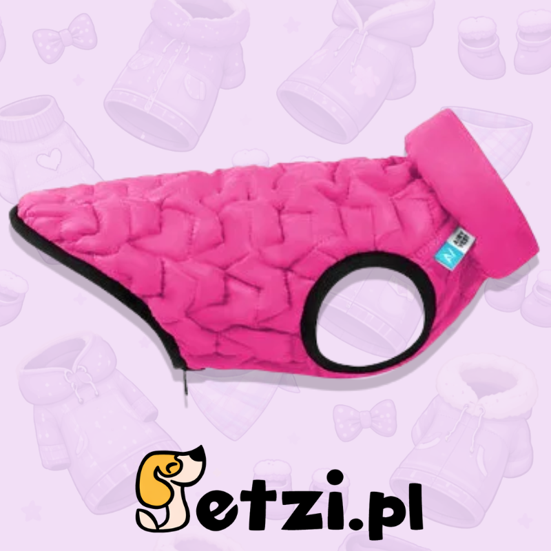 AIRYVEST UNI KURTKA DWUSTRONNA S 38 RÓŻOWY-CZARNY