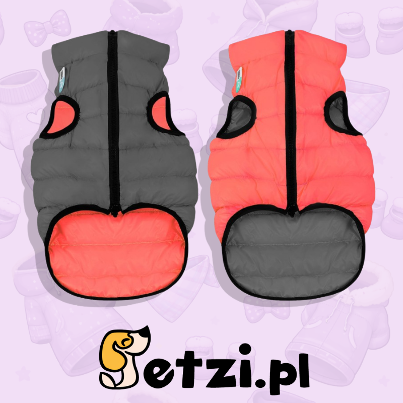 AIRYVEST KURTKA DWUSTRONNA L 65 CORAL - SZARY
