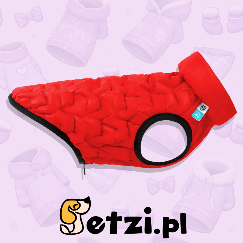 AIRYVEST UNI KURTKA DWUSTRONNA S 38 CZERWONO-CZARNY