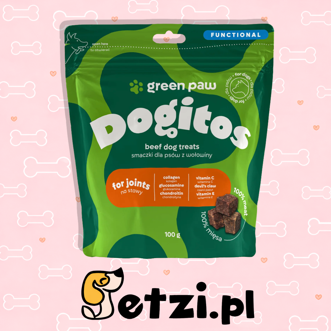 GREEN PAW PRZYSMAKI DLA PSA DOGITOS FOR JOINTS 100G