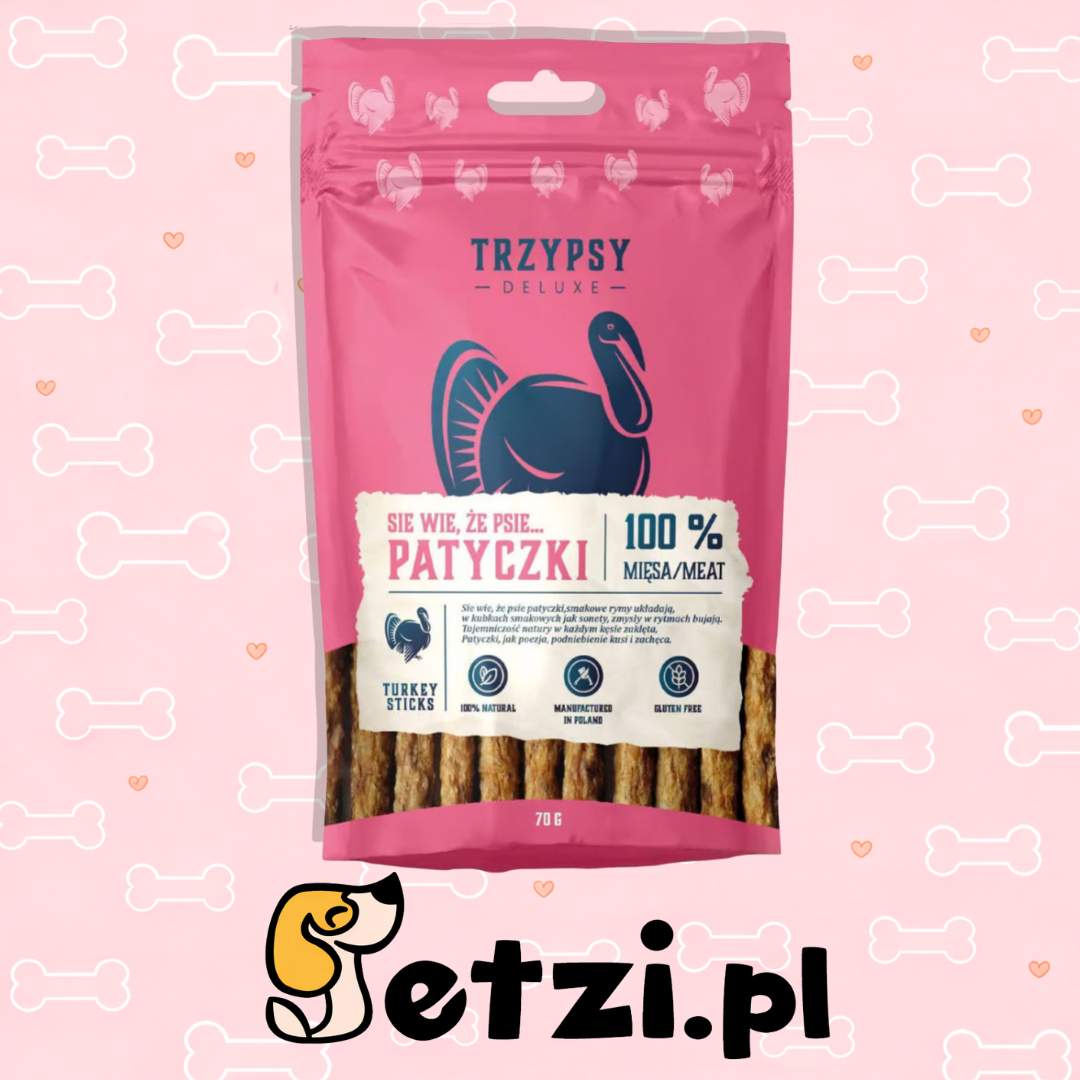 HAPPY SNACKY SIĘ WIE, ŻE PSIE PATYCZKI Z INDYKA 70G