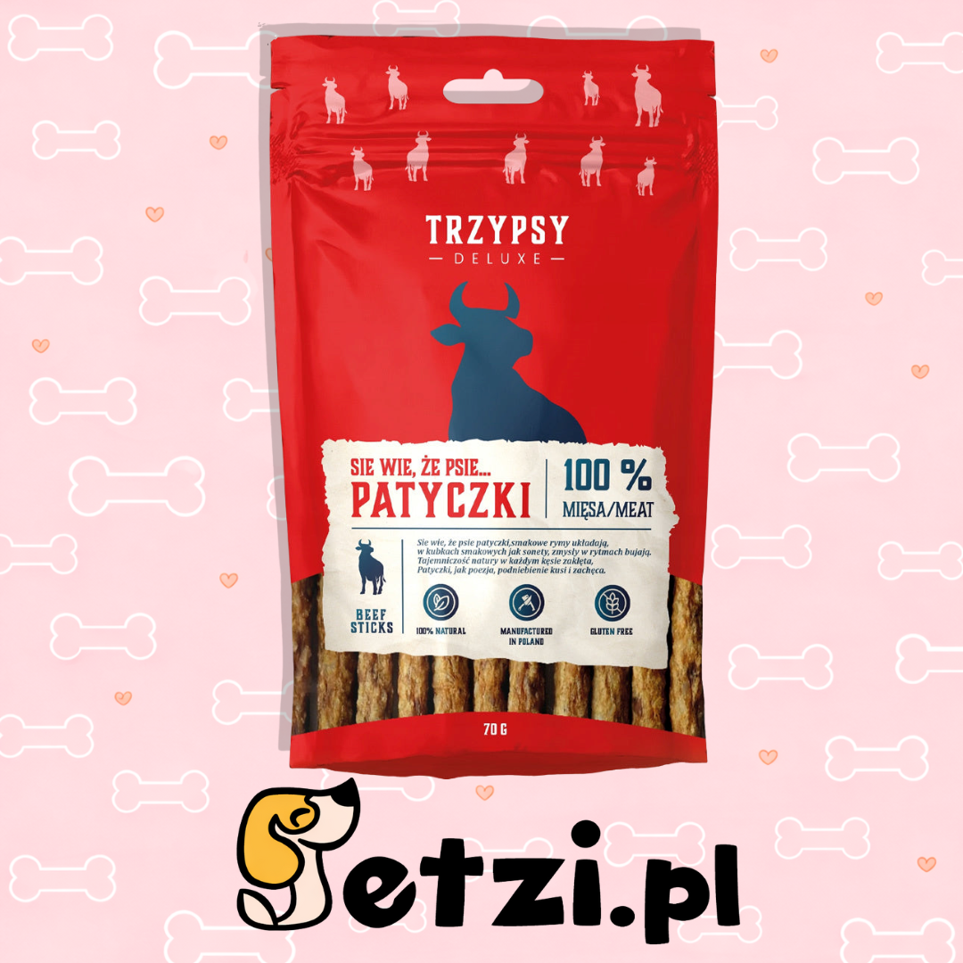 HAPPY SNACKY SIĘ WIE, ŻE PSIE PATYCZKI Z WOŁOWINY 70G
