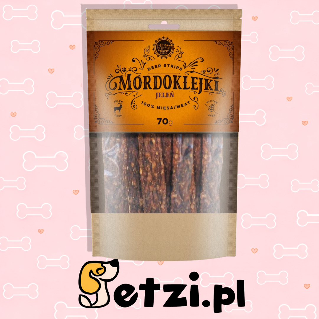 HAPPY SNACKY TRZYPSY DLA PSA MORDOKLEJKI Z JELENIA 70G