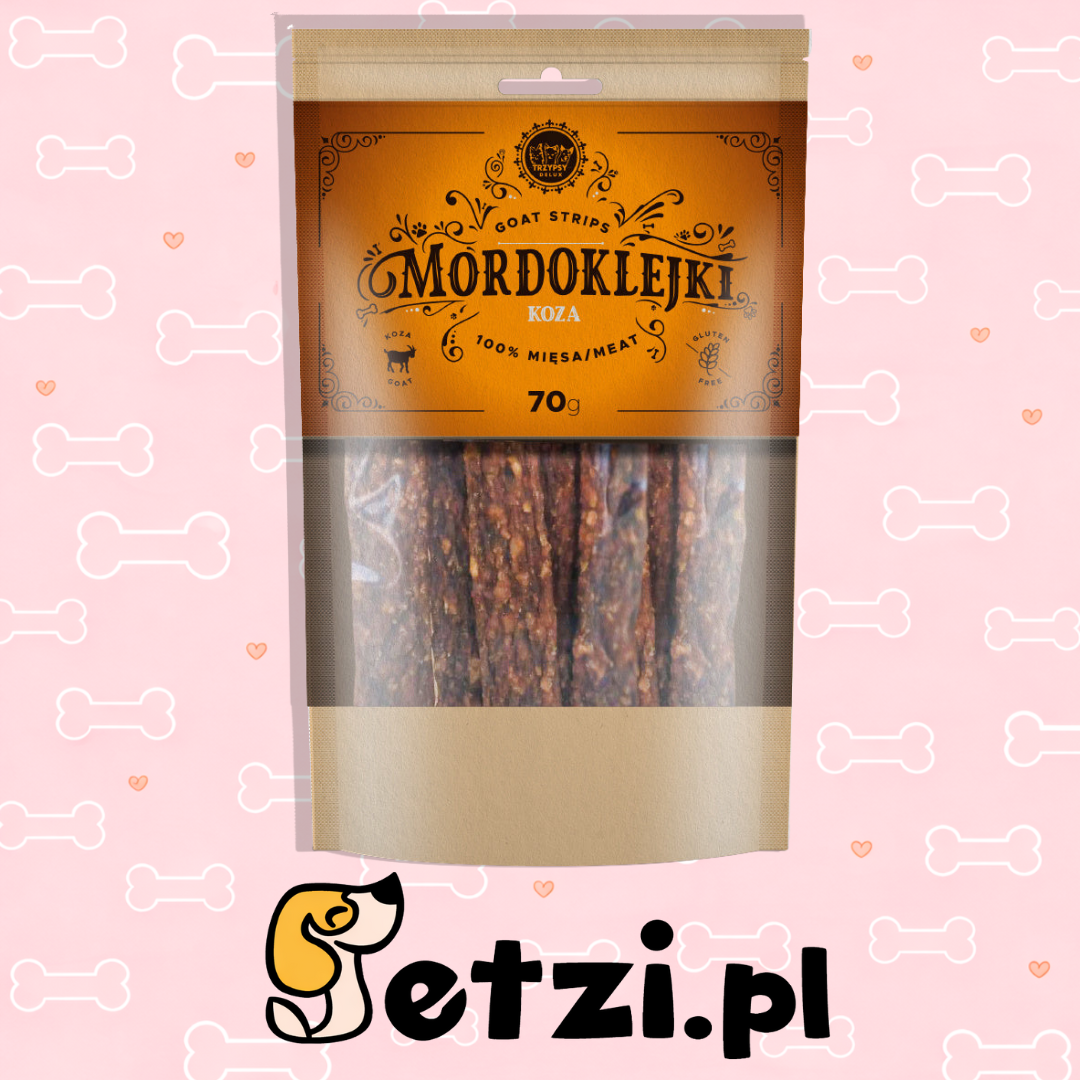 HAPPY SNACKY TRZYPSY MORDOKLEJKI Z KOZY 70G
