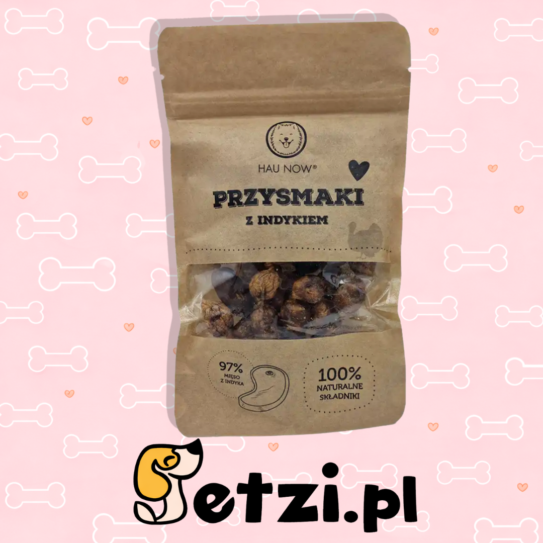 HAUNOW MIĘSNY PRZYSMAK PRZYSMAKI DLA PSA INDYK 100G