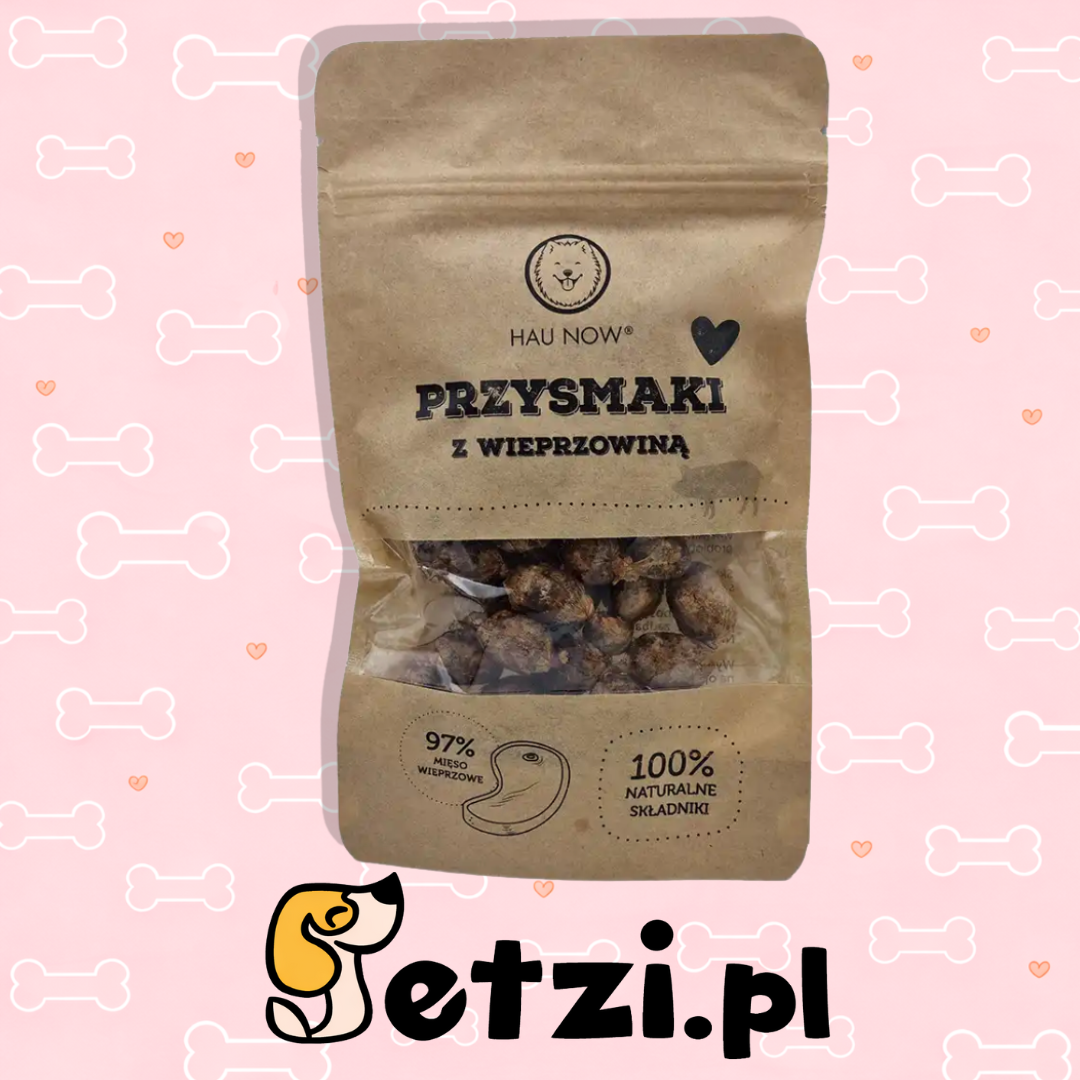 HAUNOW MIĘSNY PRZYSMAK PRZYSMAKI DLA PSA WIEPRZOWINA 100G