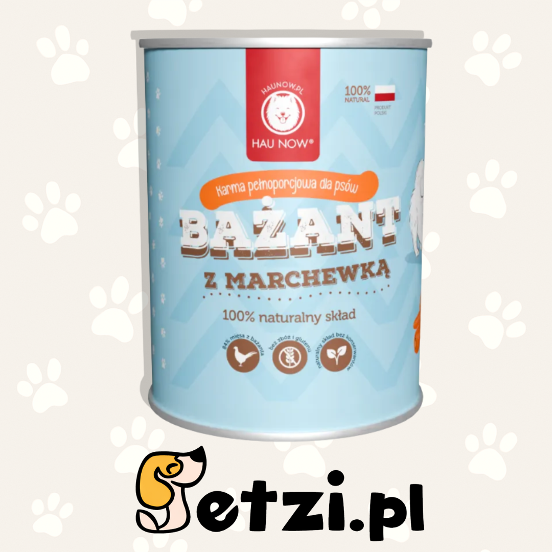 HAUNOW MOKRA KARMA DLA PSA BAŻANT Z MARCHEWKĄ 400G