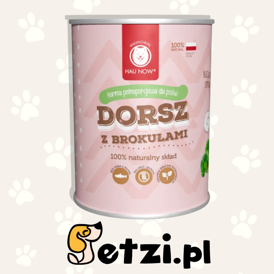 HAUNOW MOKRA KARMA DLA PSA DORSZ Z BROKUŁAMI 400G